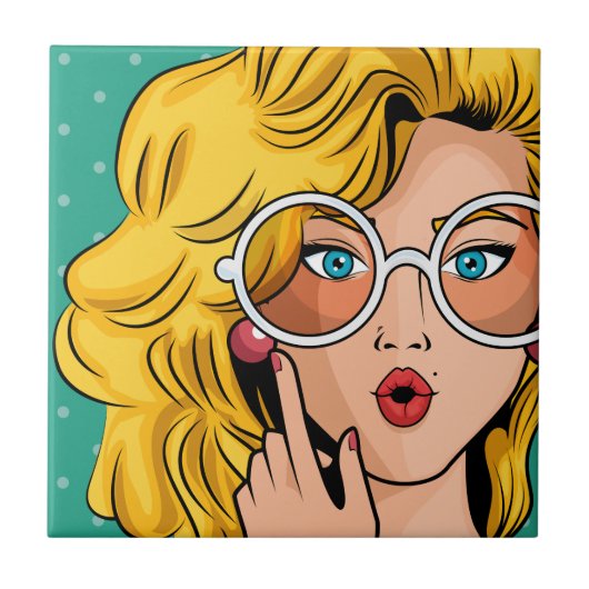 Mädchen #1 fliese (Vorderseite)