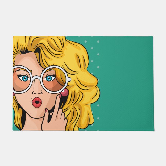 Mädchen #1 fußmatte (Vorderseite)