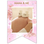 Mädchen 1. Geburtstag Ballet Pink Ballerina Wimpelkette (Zweite Fahne)