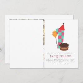 Mädchen 1. Geburtstag Foto Einladung