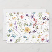 Mädchen 1. Geburtstag | Wild One Einladung (Rückseite)