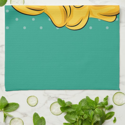 Mädchen #1 geschirrtuch (Gefaltet)