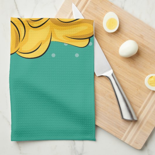 Mädchen #1 geschirrtuch (Viertel Falte)