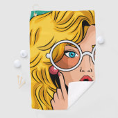 Mädchen #1 golfhandtuch (Insitu)