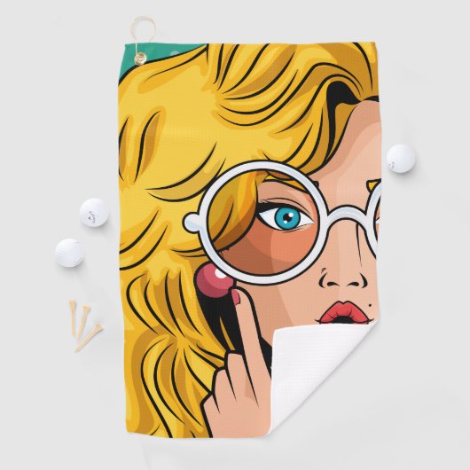 Mädchen #1 golfhandtuch (Insitu)