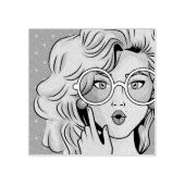 Mädchen #1 gummistempel (Prägung)