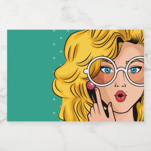 Mädchen #1 lebensmitteletikett (Einzelnes Label)