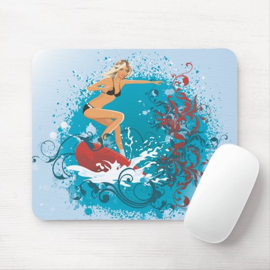 Mädchen 1 Mousepad (Mit Mouse)
