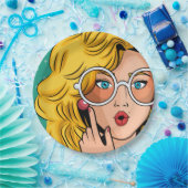 Mädchen #1 pappteller (Party)