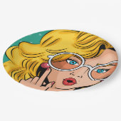 Mädchen #1 pappteller (Schrägansicht)