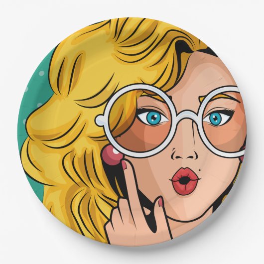 Mädchen #1 pappteller (Vorderseite)