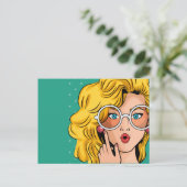 Mädchen #1 postkarte (Stehend Vorderseite)