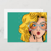 Mädchen #1 postkarte (Vorne/Hinten)