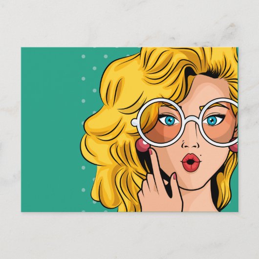 Mädchen #1 postkarte (Vorderseite)