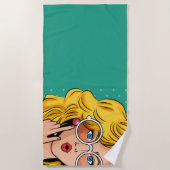 Mädchen #1 strandtuch (Vorderseite)