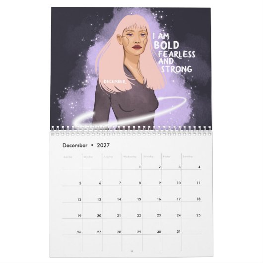 Mädchen 2021 kalender (Dez 2027)