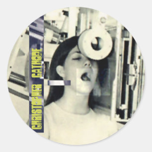 Mädchen 2 cm runder aufkleber