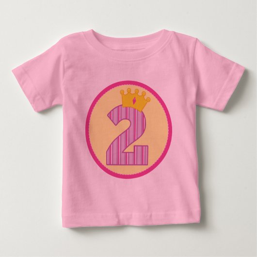 Mädchen 2. Geburtstag Baby T-shirt (Vorderseite)