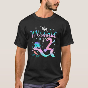 Mädchen 2. Geburtstag Diese Meerjungfrau ist 2 Jah T-Shirt