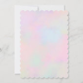 Mädchen 2. Geburtstag Party Einladung (Rückseite)