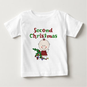 Mädchen 2. Weihnachtskids Baby Holidays Baby T-shirt