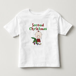 Mädchen 2. Weihnachtskids Baby Holidays Kleinkind T-shirt