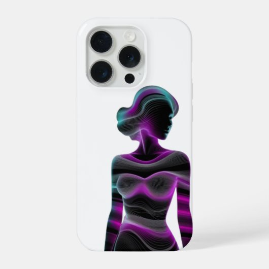 Mädchen 3D-Kunstdesign iPhone Hülle (Rückseite)