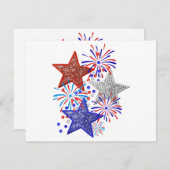 Mädchen 4. Juli Frauen Red White Blue Star Amerika (Vorne/Hinten)