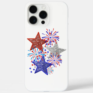 Mädchen 4. Juli Frauen Red White Blue Star Amerika iPhone 16 Pro Max Hülle