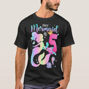 Mädchen 5. Geburtstag Diese Meerjungfrau ist 5 Jah T-Shirt