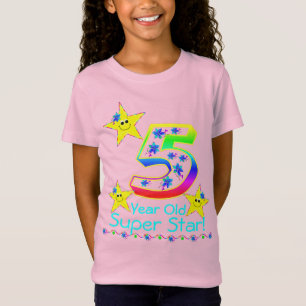 Mädchen 5 Jahre alt Super Star Shirt