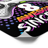 Mädchen 8 Phantastisch seit 2013 Videospiel 8. Geb Poster (Ecke)