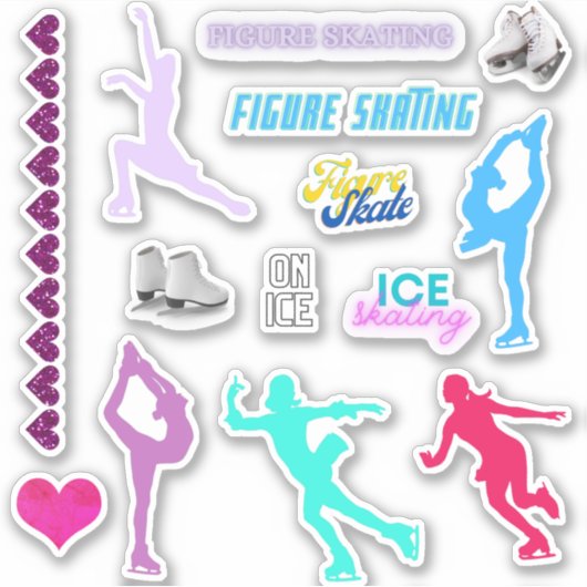 Mädchen Abbildung Skaten benutzerdefinierte Schnei Aufkleber (Vorderseite)