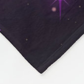 Mädchen Abbildung Skaten Lila und Weiße Schneefloc Fleecedecke (Ecke)