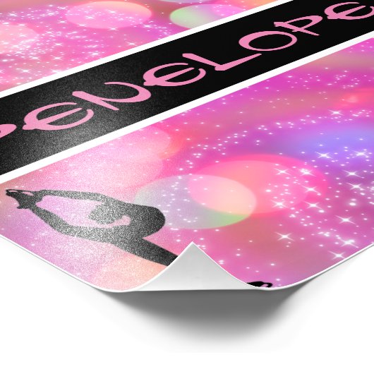 Mädchen Abbildung Skaten Personalisiert Fotodruck (Ecke)