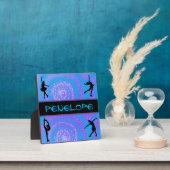 Mädchen Abbildung Skaten Personalisiert Fotoplatte (InSitu)