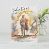 Mädchen-Abend Valentinsfeier Party Einladung (Stehend Vorderseite)