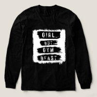 Mädchen, aber Fitnessstudio-Biest Fitness-T-Shirt