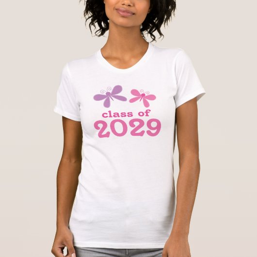 Mädchen-Abschluss-Geschenk 2029 T-Shirt (Vorderseite)