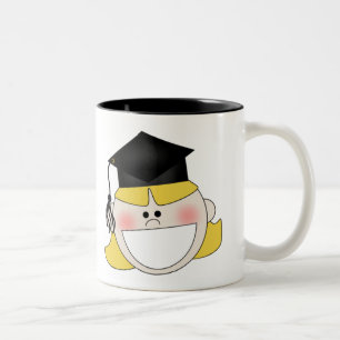 Mädchen-Abschluss-T - Shirts und Geschenke Zweifarbige Tasse