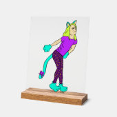 Mädchen Acrylschild (Winkel)