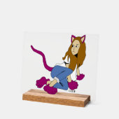 Mädchen Acrylschild (Winkel)