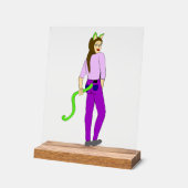 Mädchen Acrylschild (Winkel)