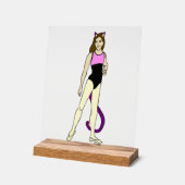 Mädchen Acrylschild (Winkel)