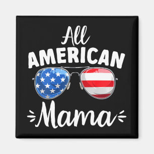 Mädchen All American Mama 4. Juli  Magnet