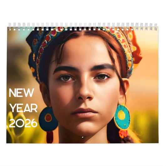 Mädchen aller Nationalitäten Neues Jahr 2025 Kalender (Titelbild)