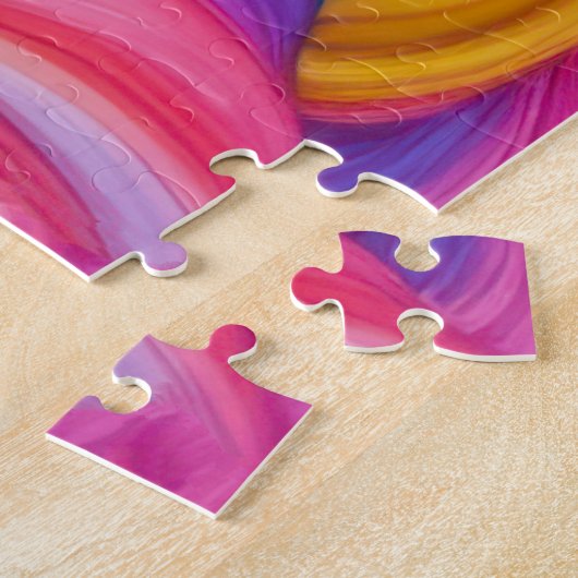 Mädchen als Einhorn verkleidet Puzzle (Seite)