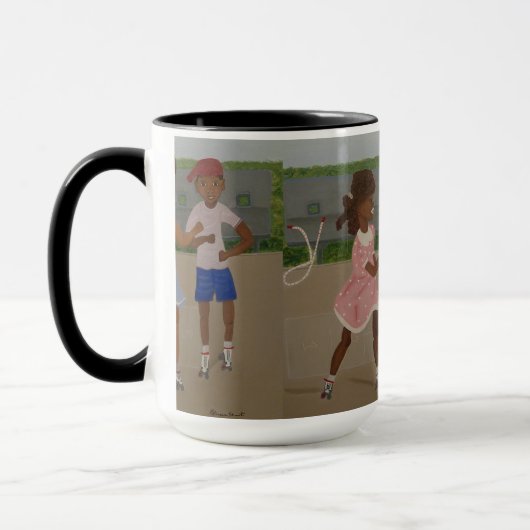 Mädchen als Mädchen Tasse (Links)