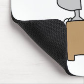 Mädchen am Computer Mousepad (Ecke)