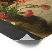 Mädchen am Fenster Poster (Ecke)